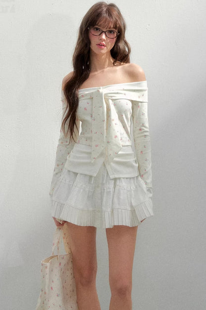 Bright Cherry One-Shoulder Top