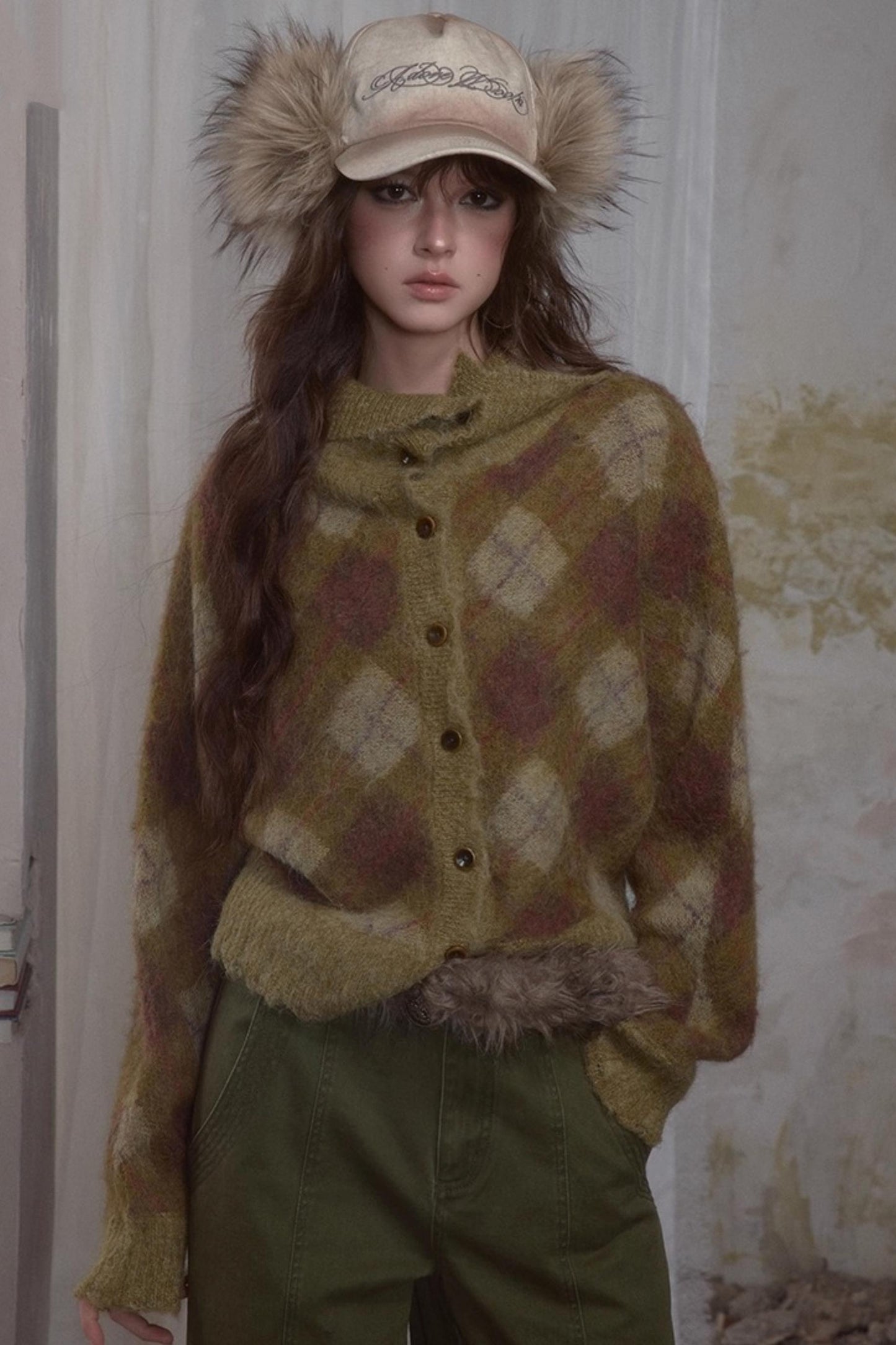 Spicy Loose Plaid Sweater