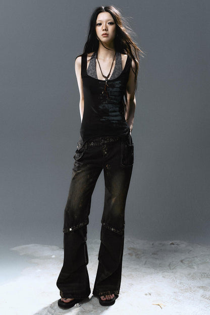 Layered Two-Tone Cami Top