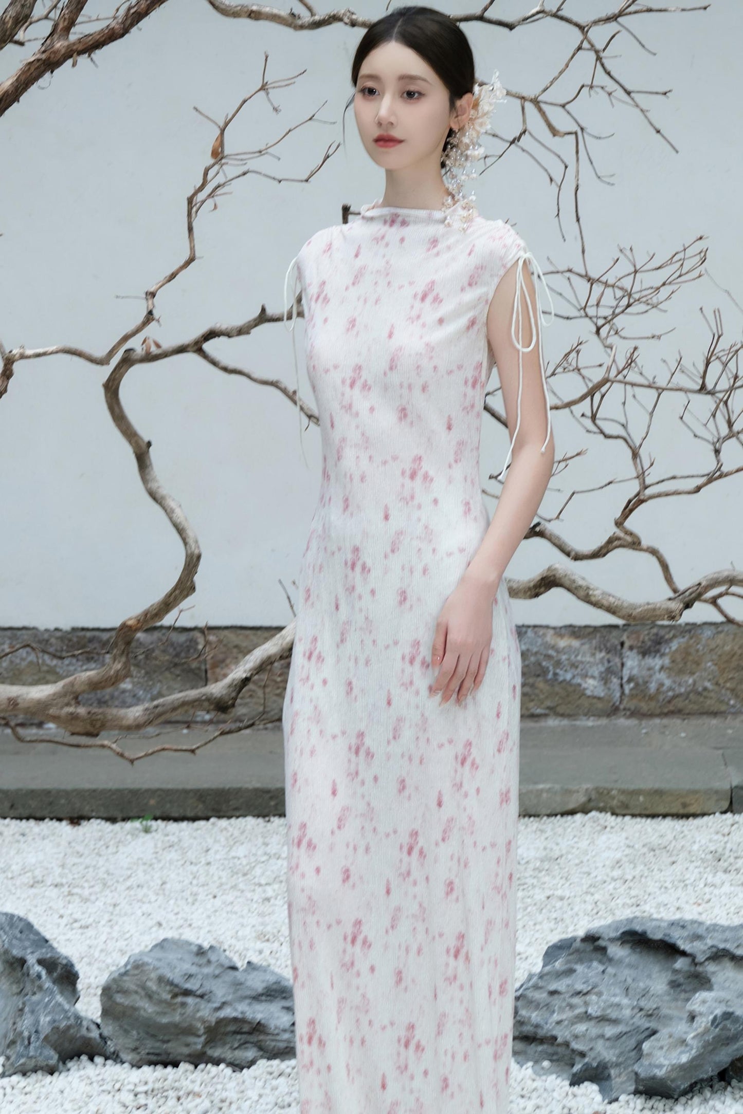 Vintage Plum Blossom Dress