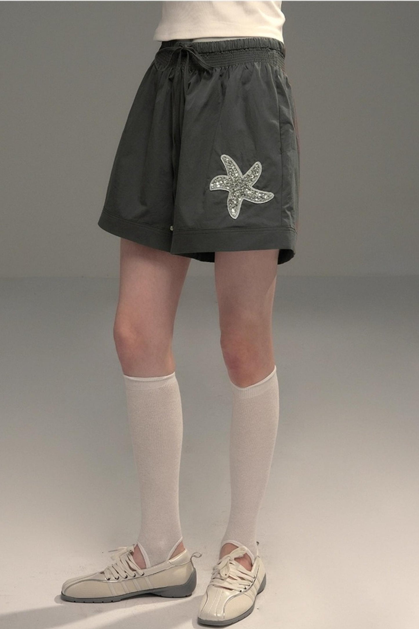 Starfish Casual Wide Drawstring Shorts