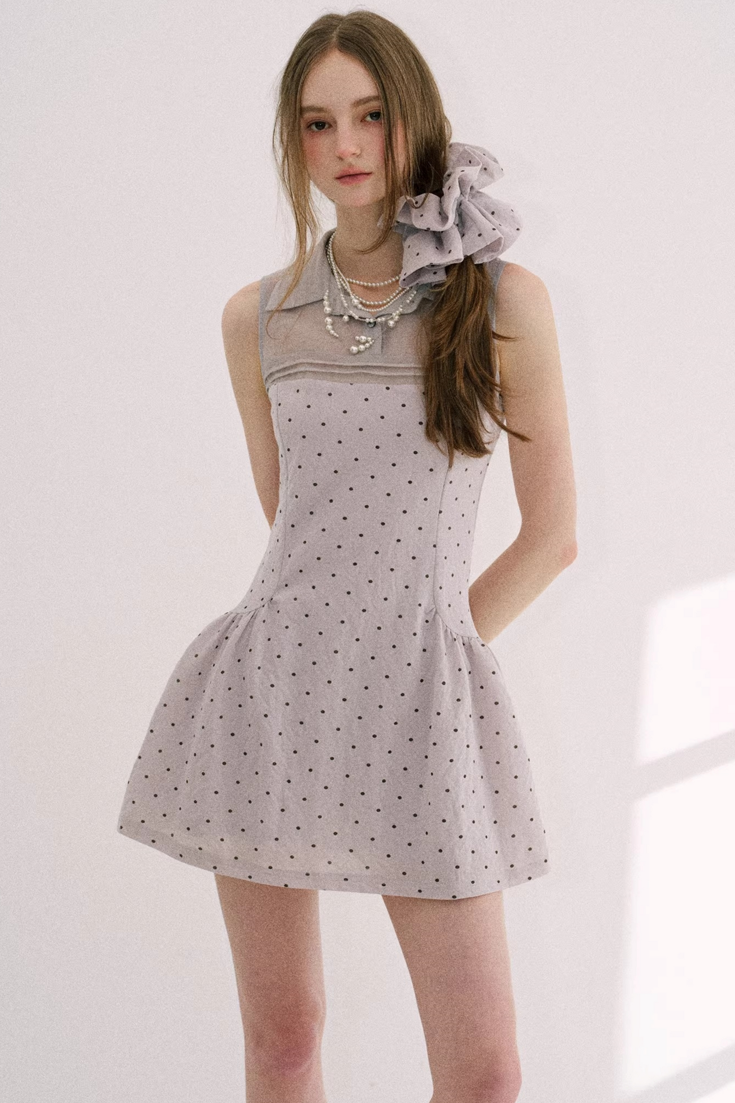 Misty Purple Retro Dress