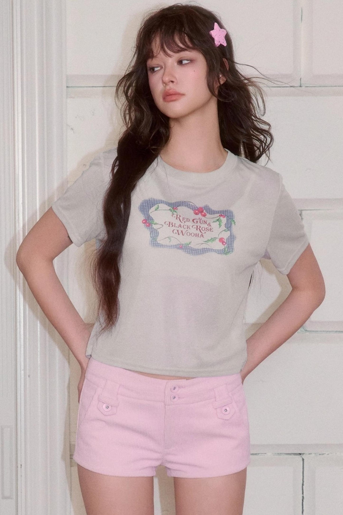 Retro Straight Short Sleeve T-Shirt