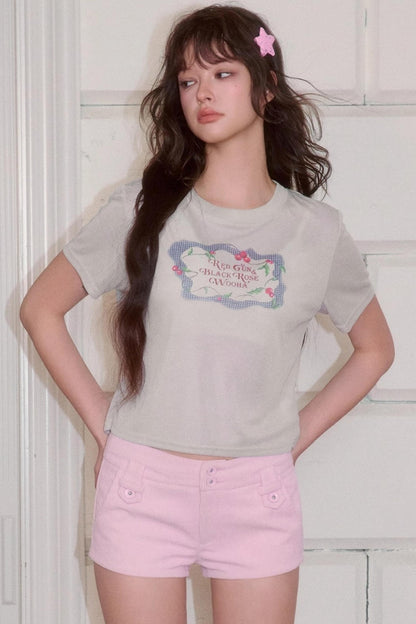 Retro Straight Short Sleeve T-Shirt