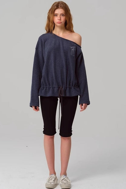 Vintage Two-Tone Tie-Blend Raglan Sweatshirt