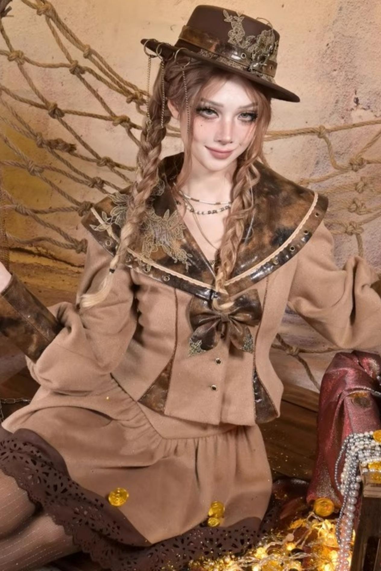 Steampunk Woolen Suit Set-Up