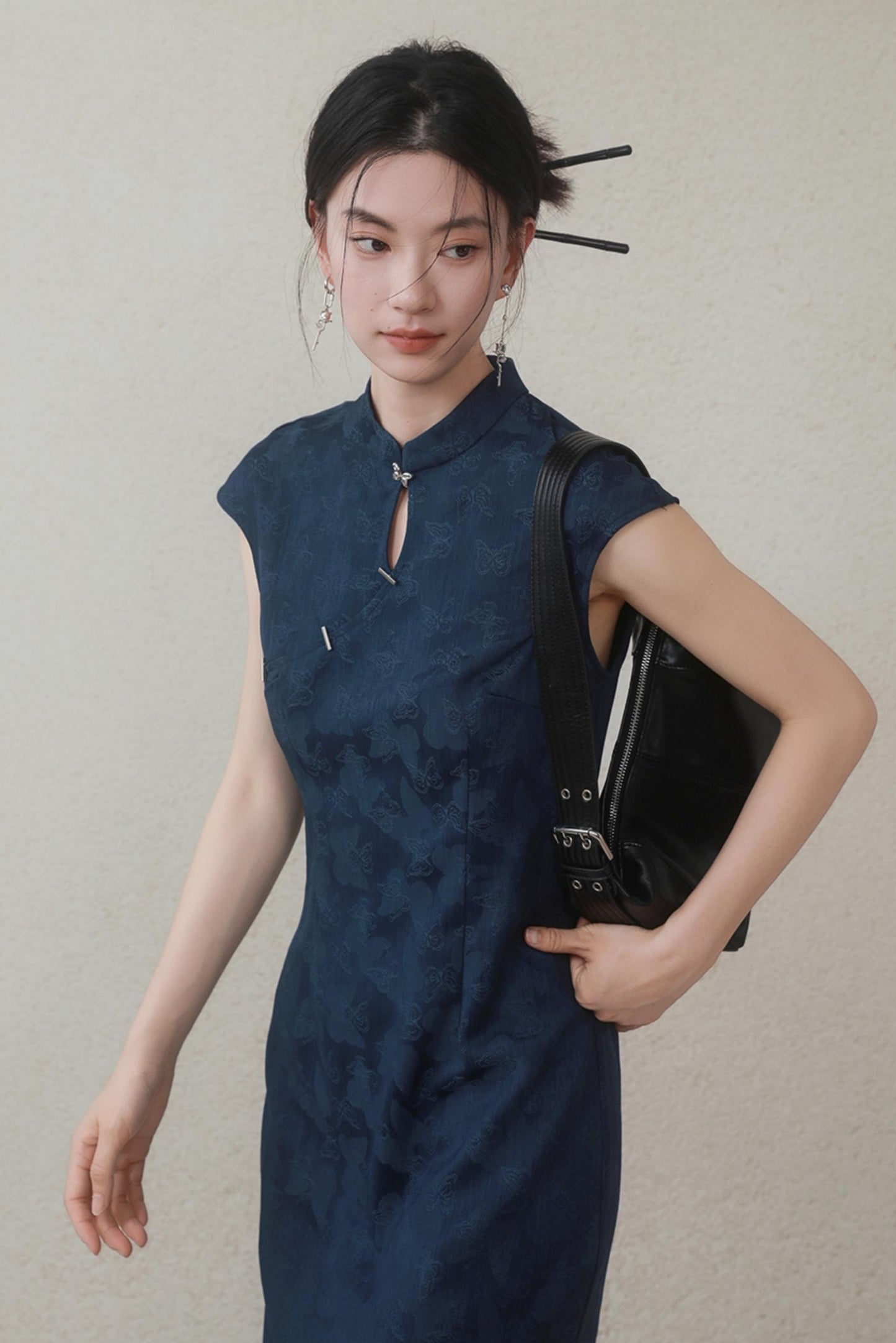 Summer Navy Denim Dress