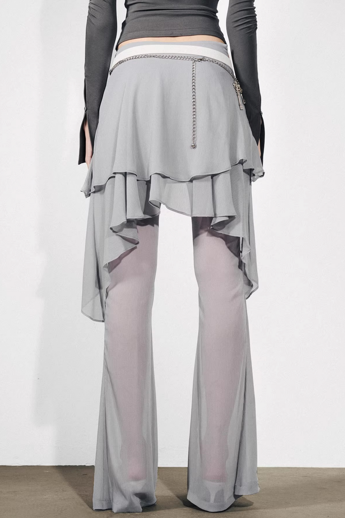 Chiffon-Rüschenrockhose