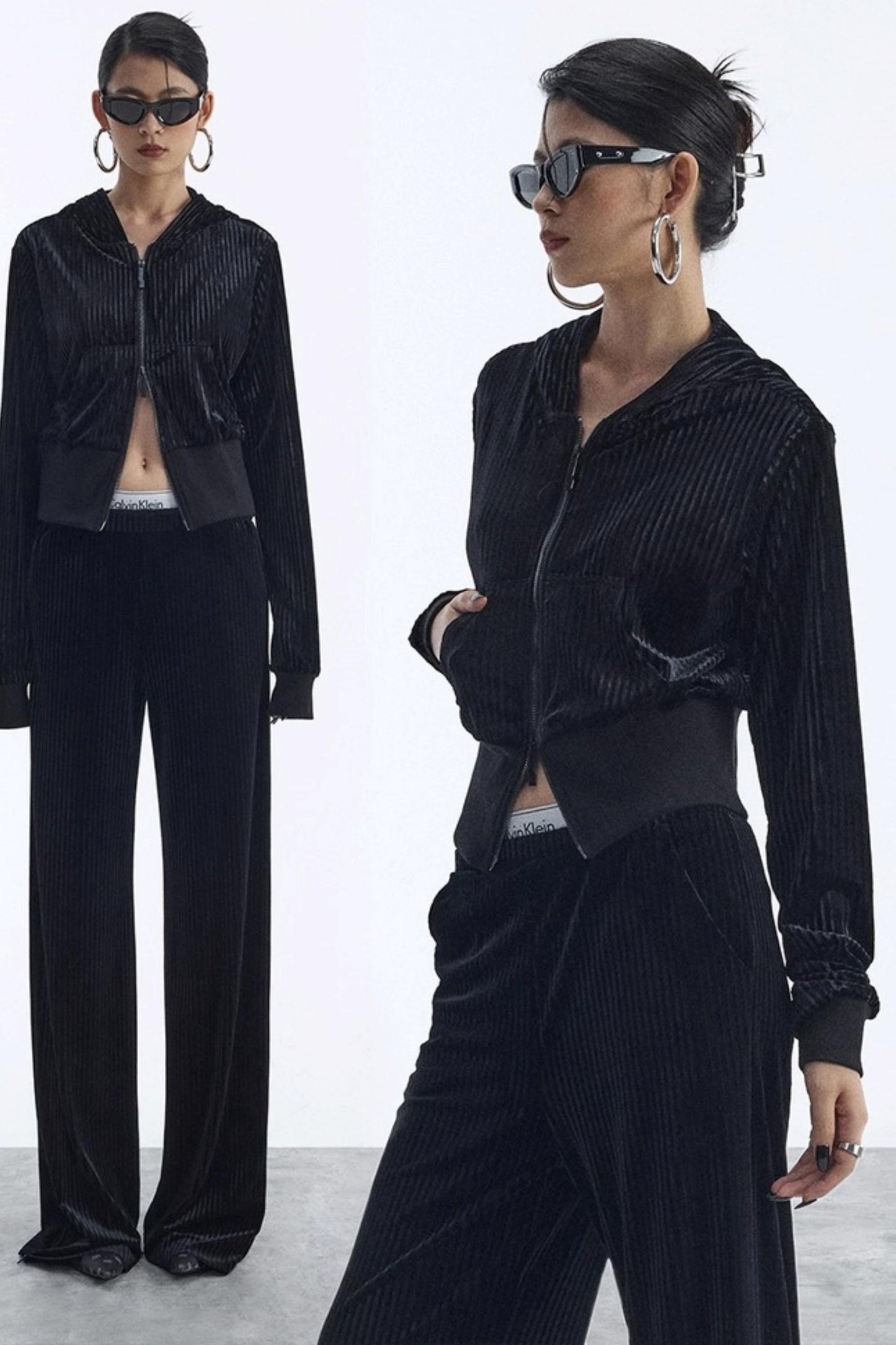 Winter Velour Hooded Top Set-Up