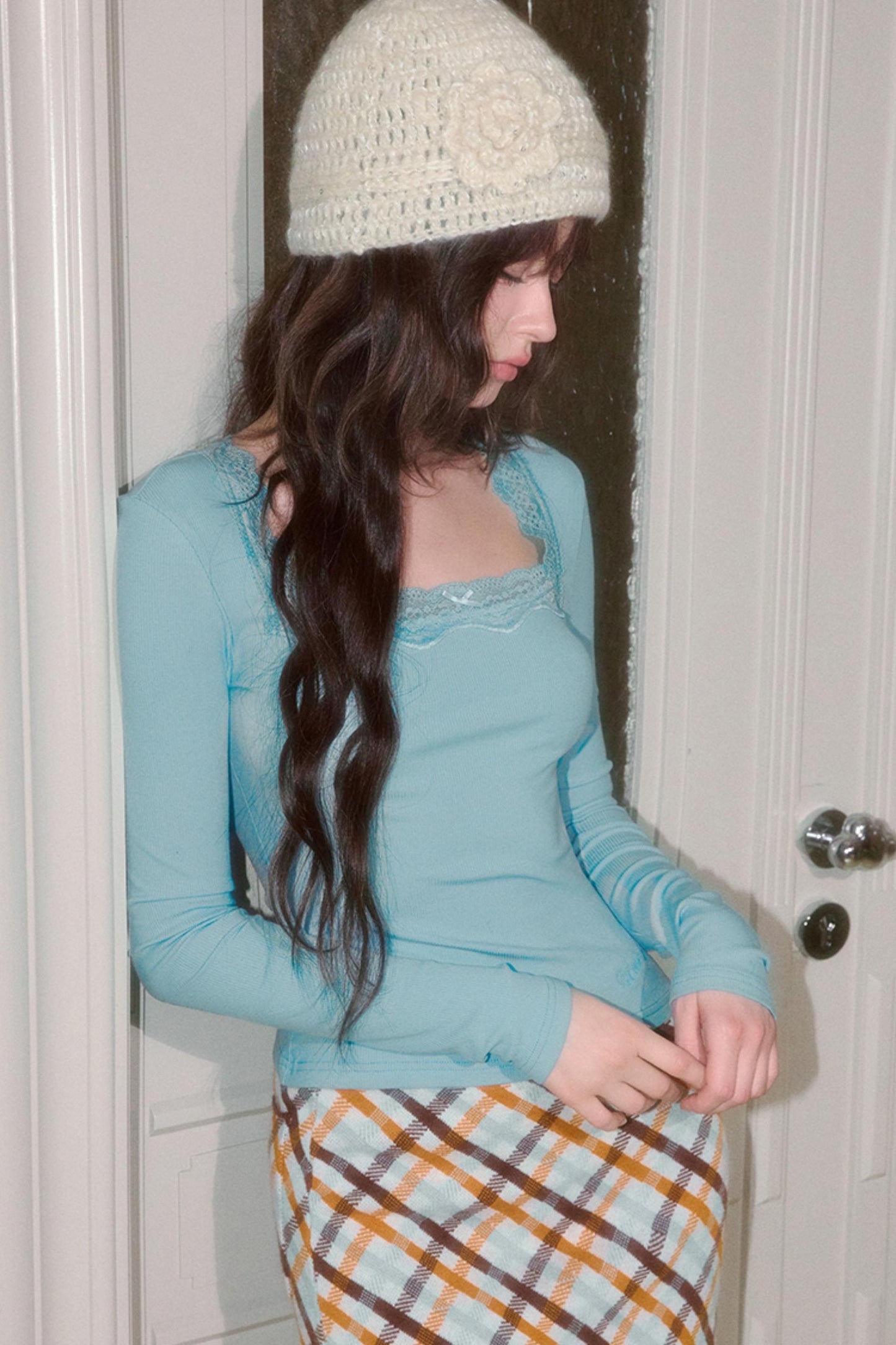 Long Sleeve Lace T-Shirt