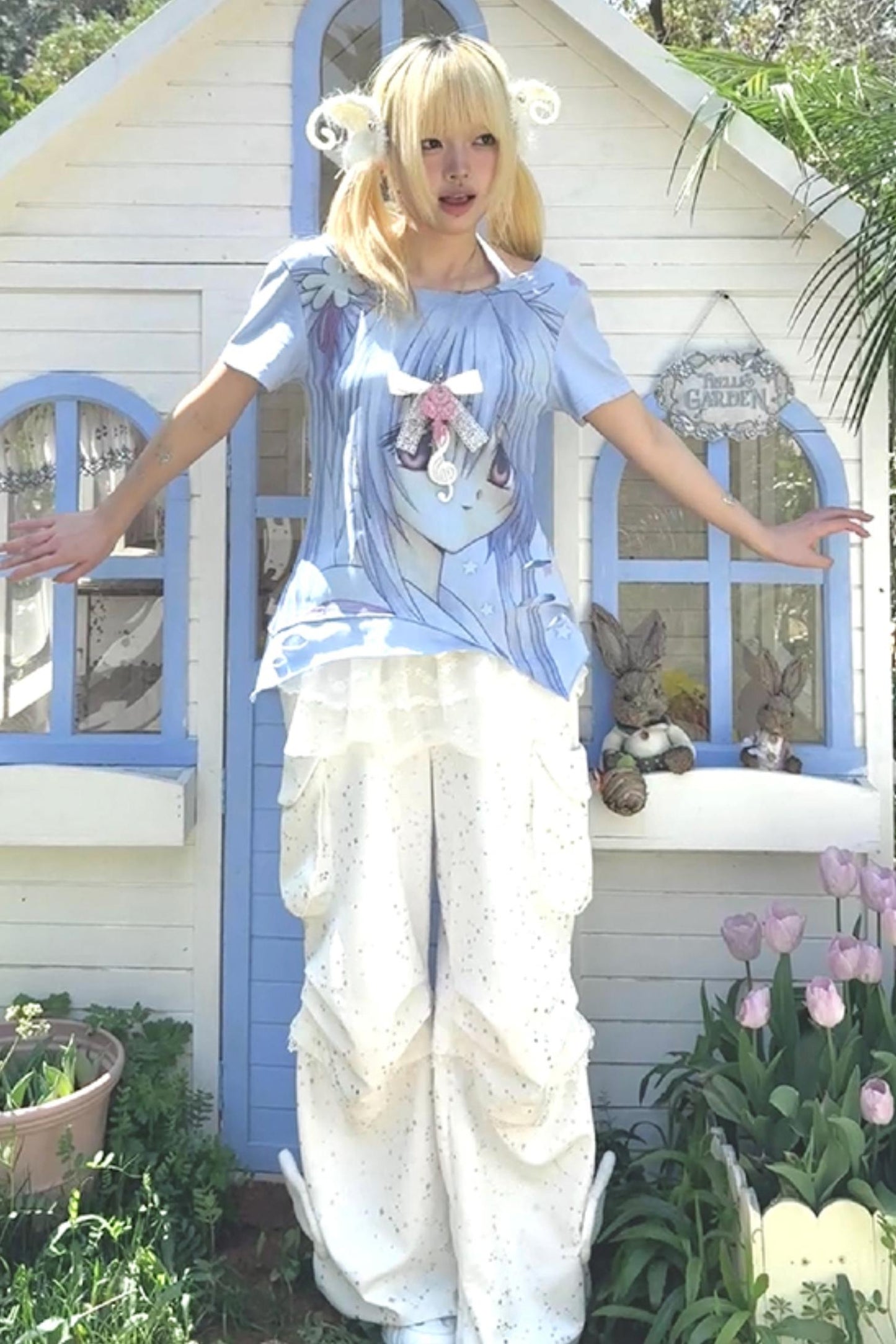 Retro Cartoon Girl Top