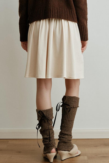 Chenille Lace-Up Sock Covers