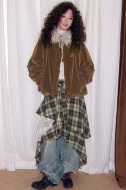 Irregular Patchwork Lace Skirt