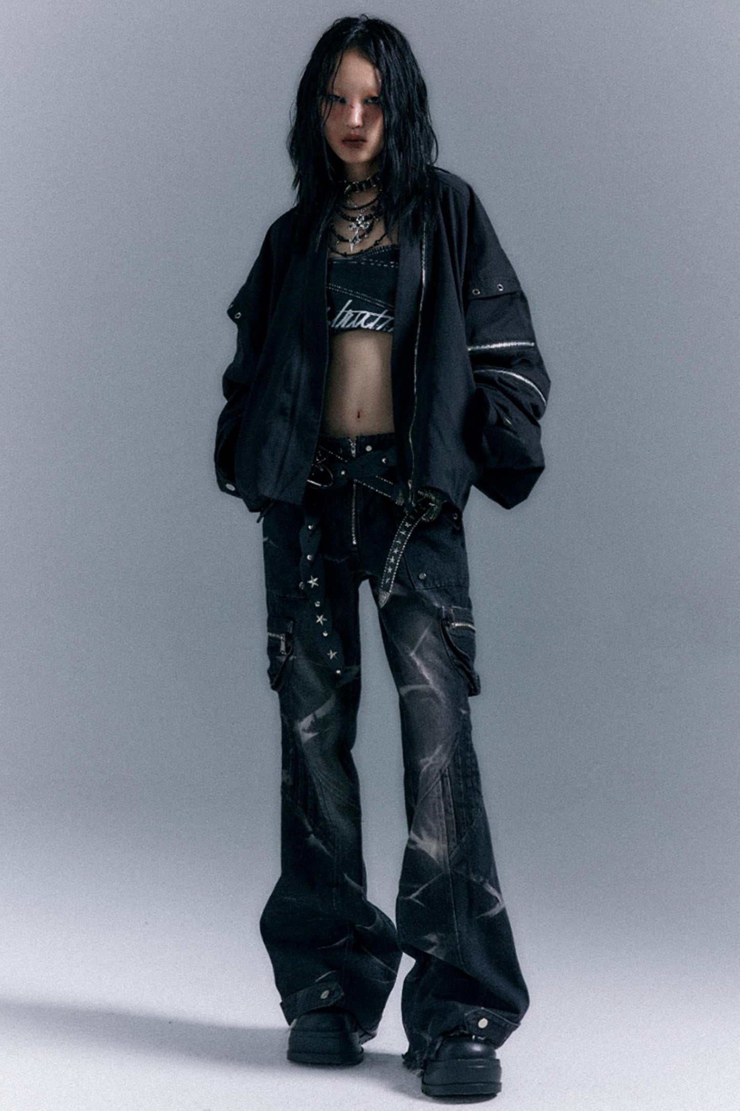 Vintage Oversized Bomber Jacket