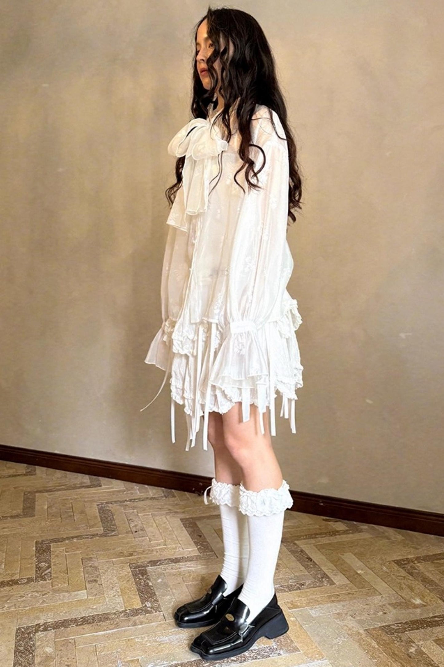 Fairy Tale Jacquard Puff Shirt