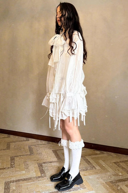 Fairy Tale Jacquard Puff Shirt