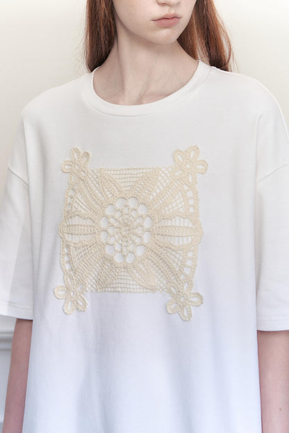 White Carve Tee