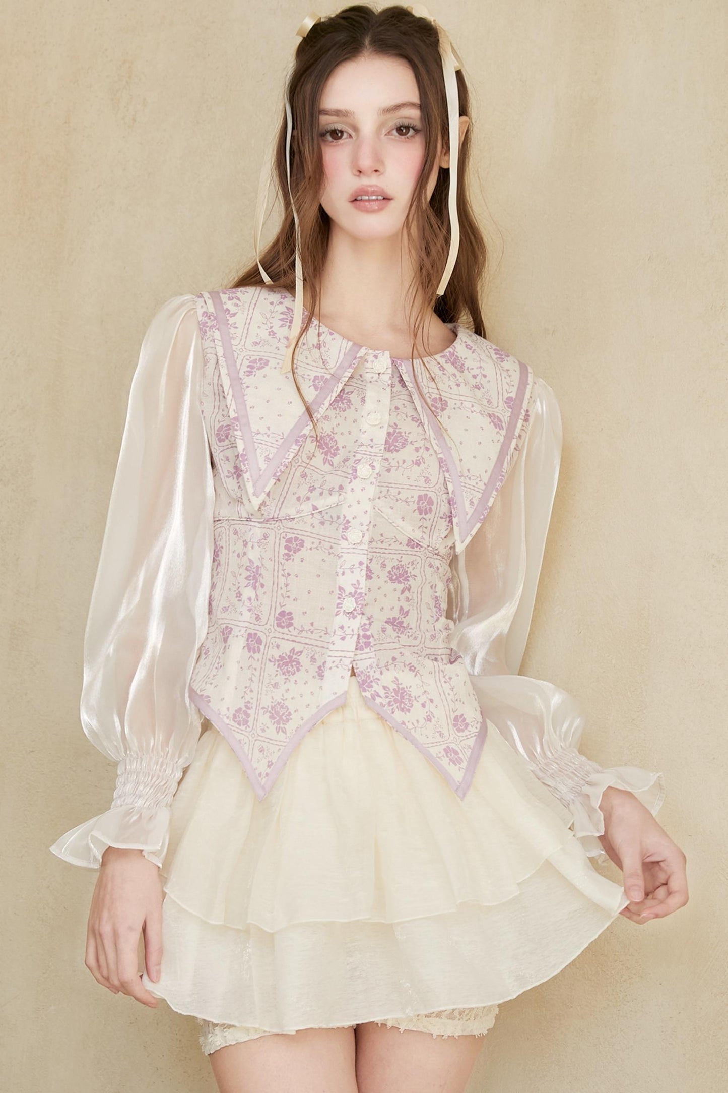 Signature Purple Collar Shirt