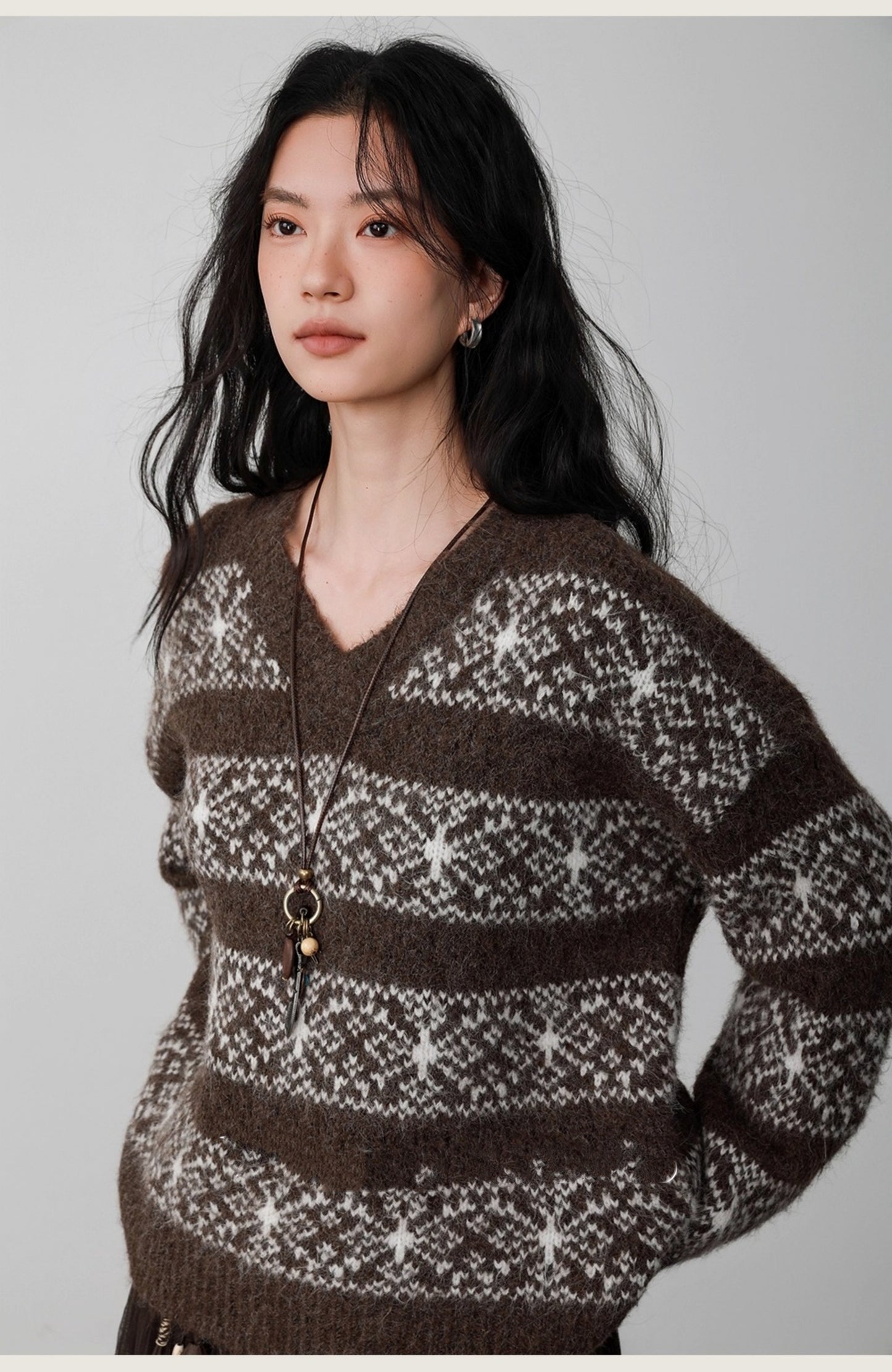 Fair Isle Latte Sweater