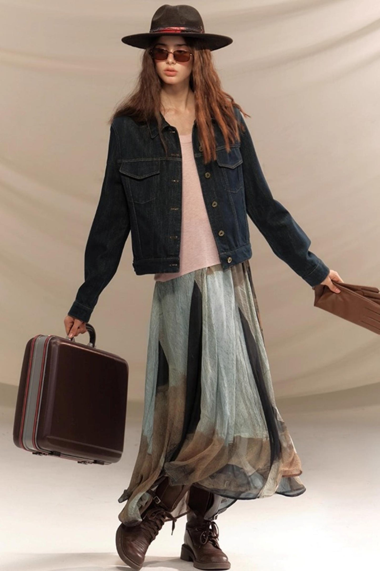 Raw Washed Amber Denim Jacket