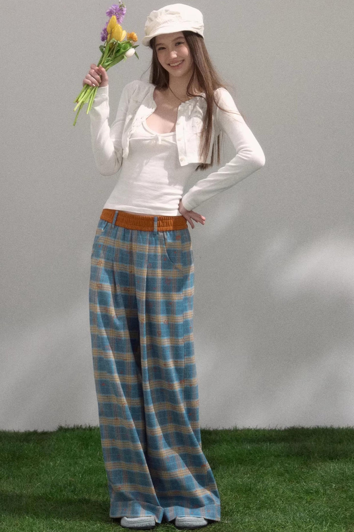 Sweet Embroidered Knitwear Set