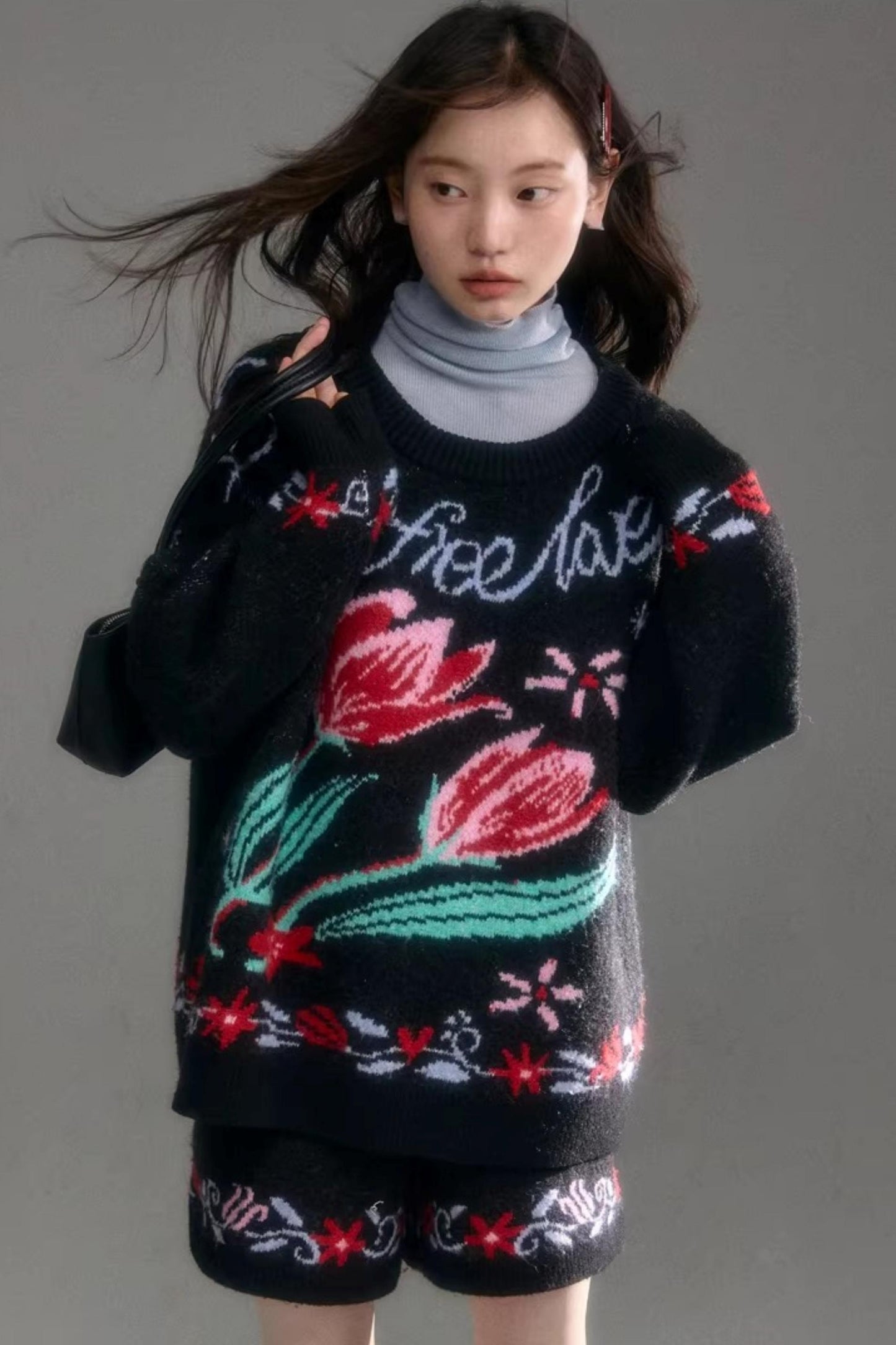 Snowy Night Wool Sweater Set-Up