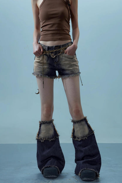 Love Sky Denim Shorts Set-Up