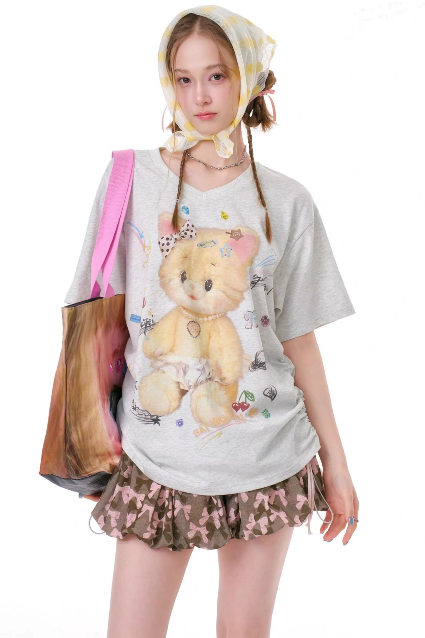 Gummy Bear V-Neck Top
