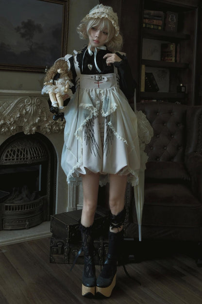 Cross Wing Mesh Doll Dress