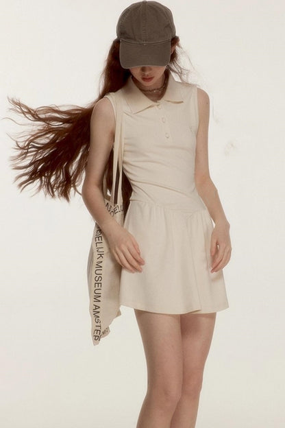 Simple Bow Tennis Dress