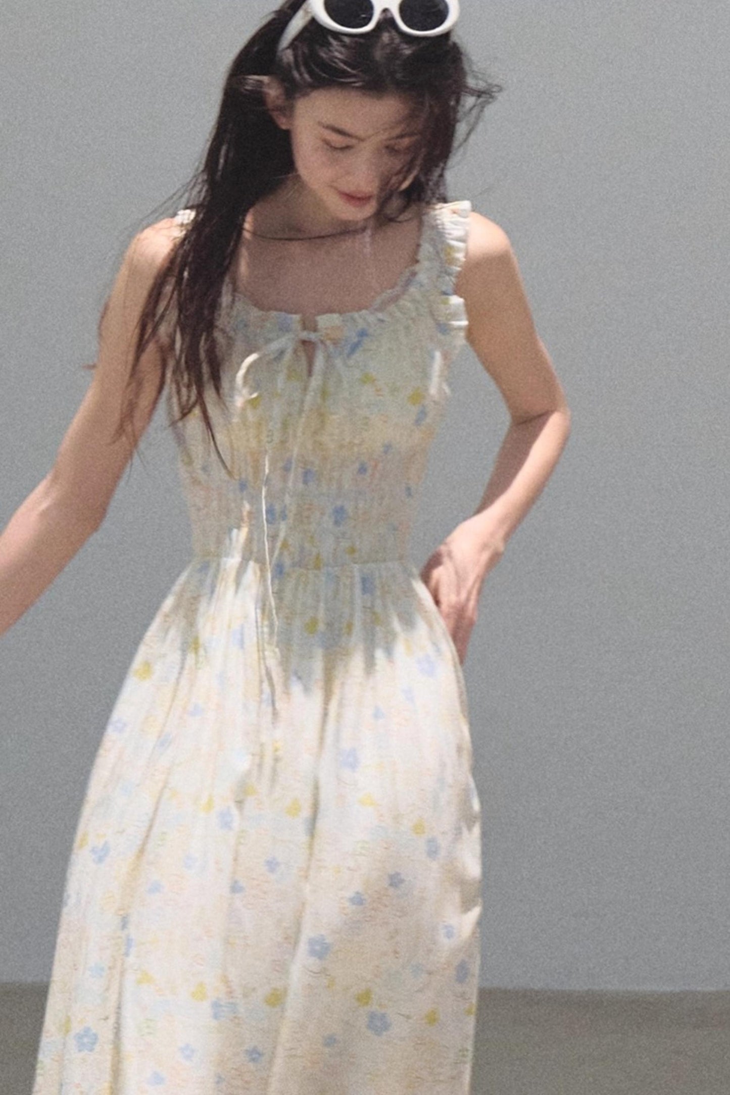 Bubbling Soda Sleeveless Slip Dress