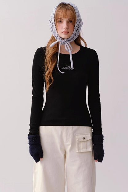 Hand-Crocheted Wool Blend Scarf