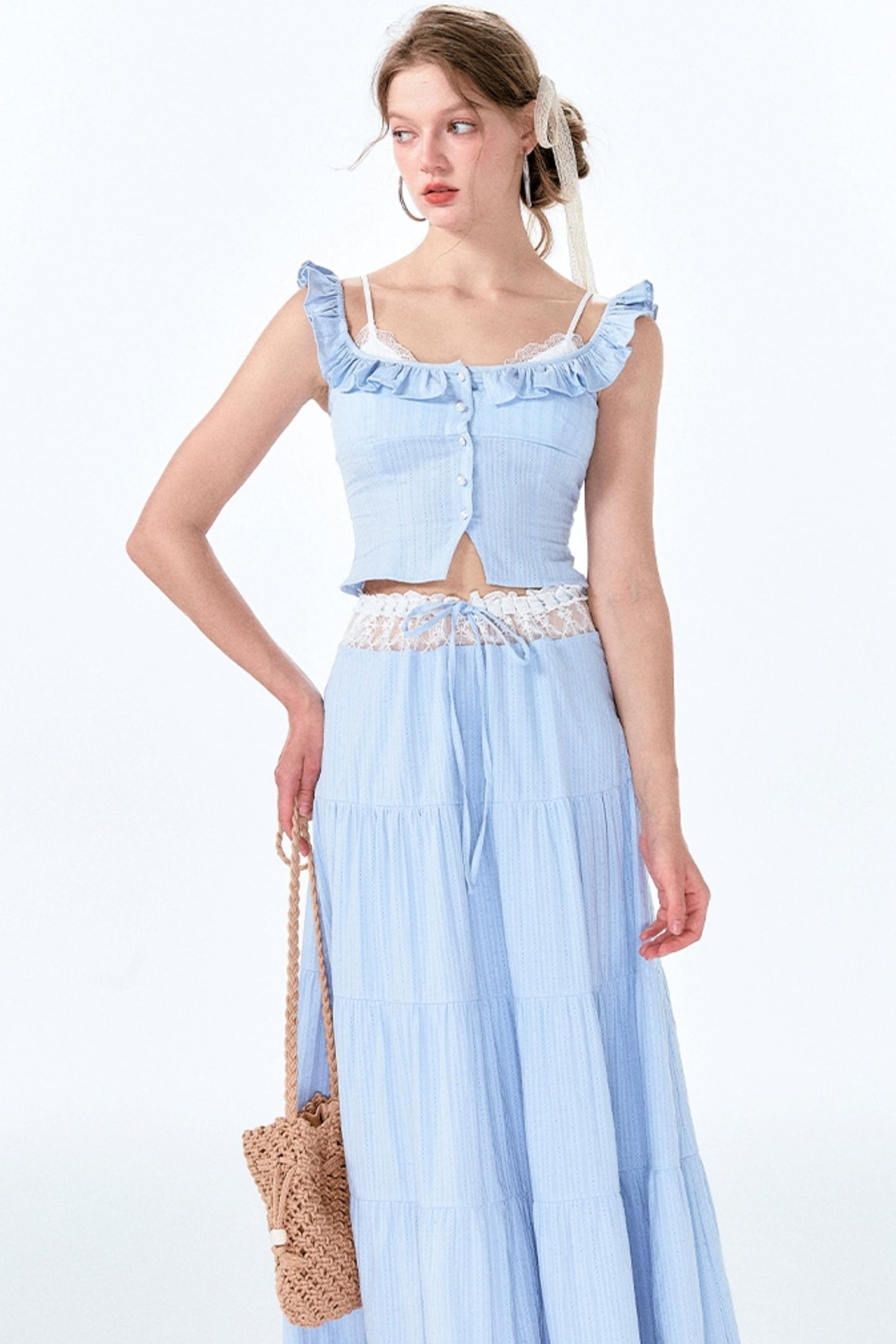 Lace Bustier Ensemble Set-Up