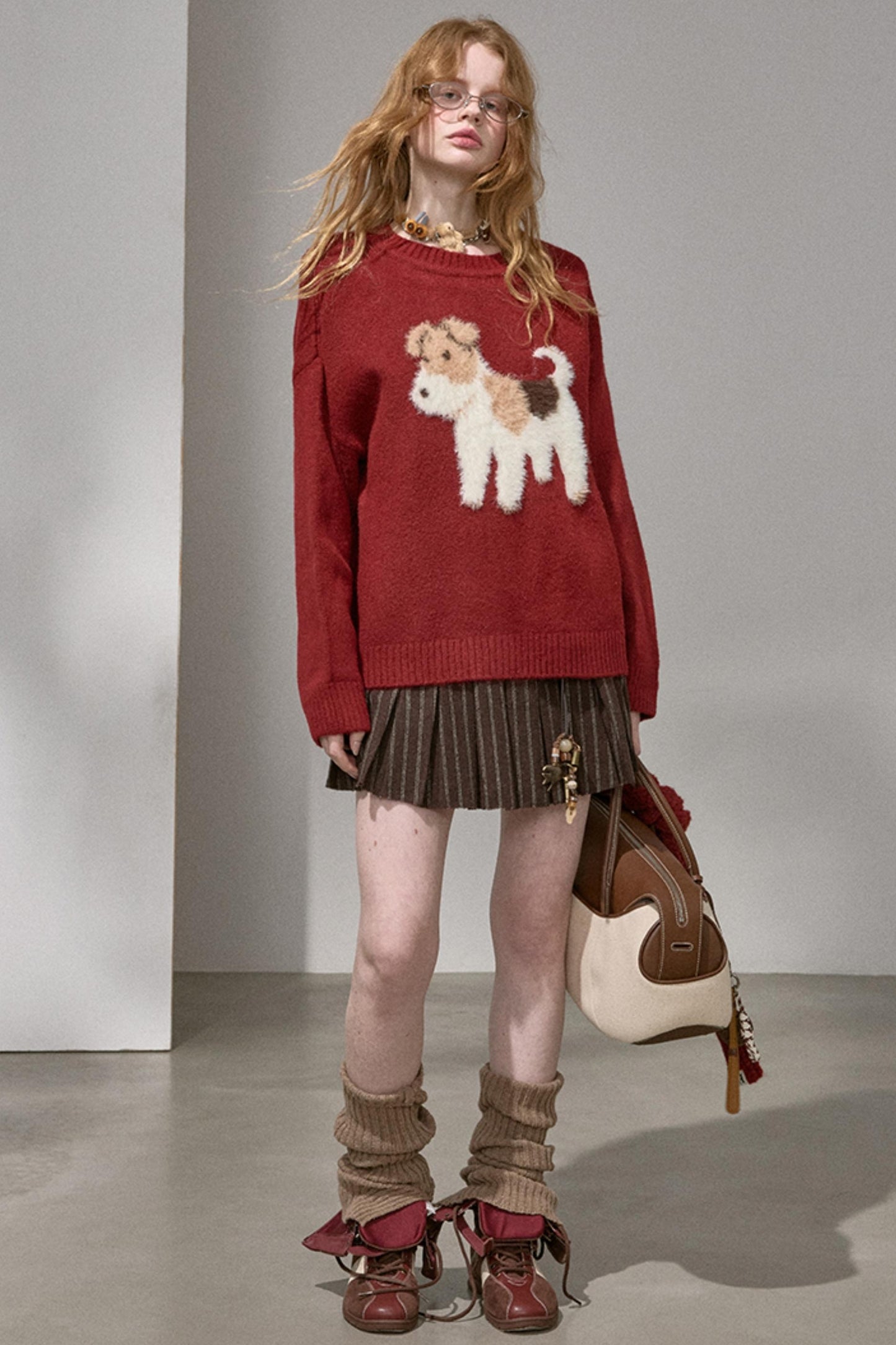 Plush Puppy Jacquard Puppy Top