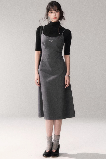 Retro Pure Cotton A-Line Dress