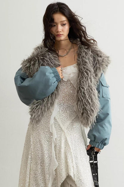 High-Waisted Aviator Jacket