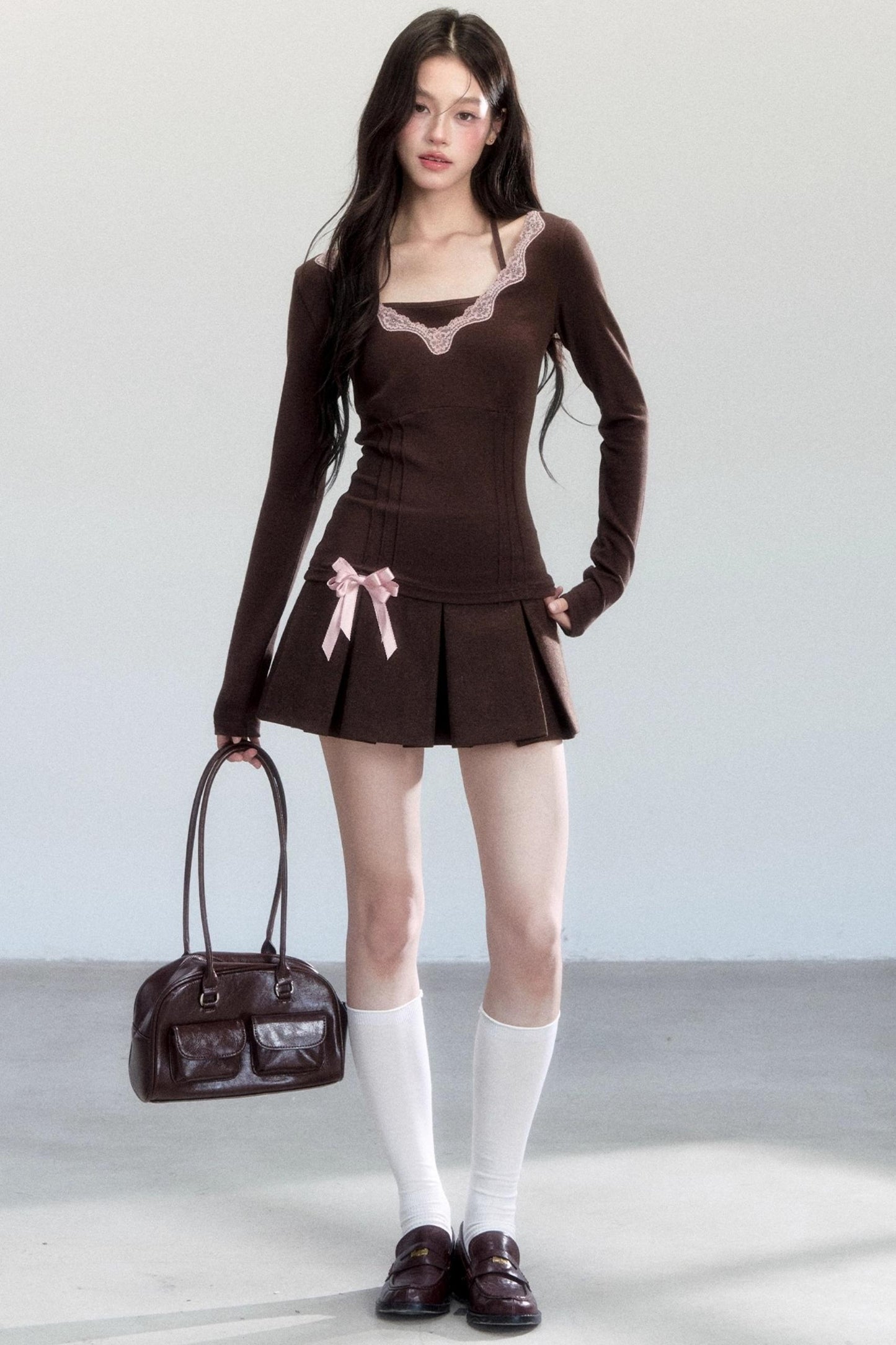 Lace Halterneck Base Layer Top