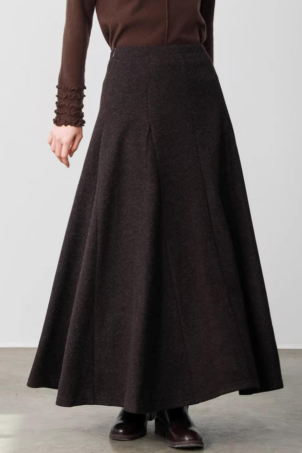 Warm Brown Braided Skirt