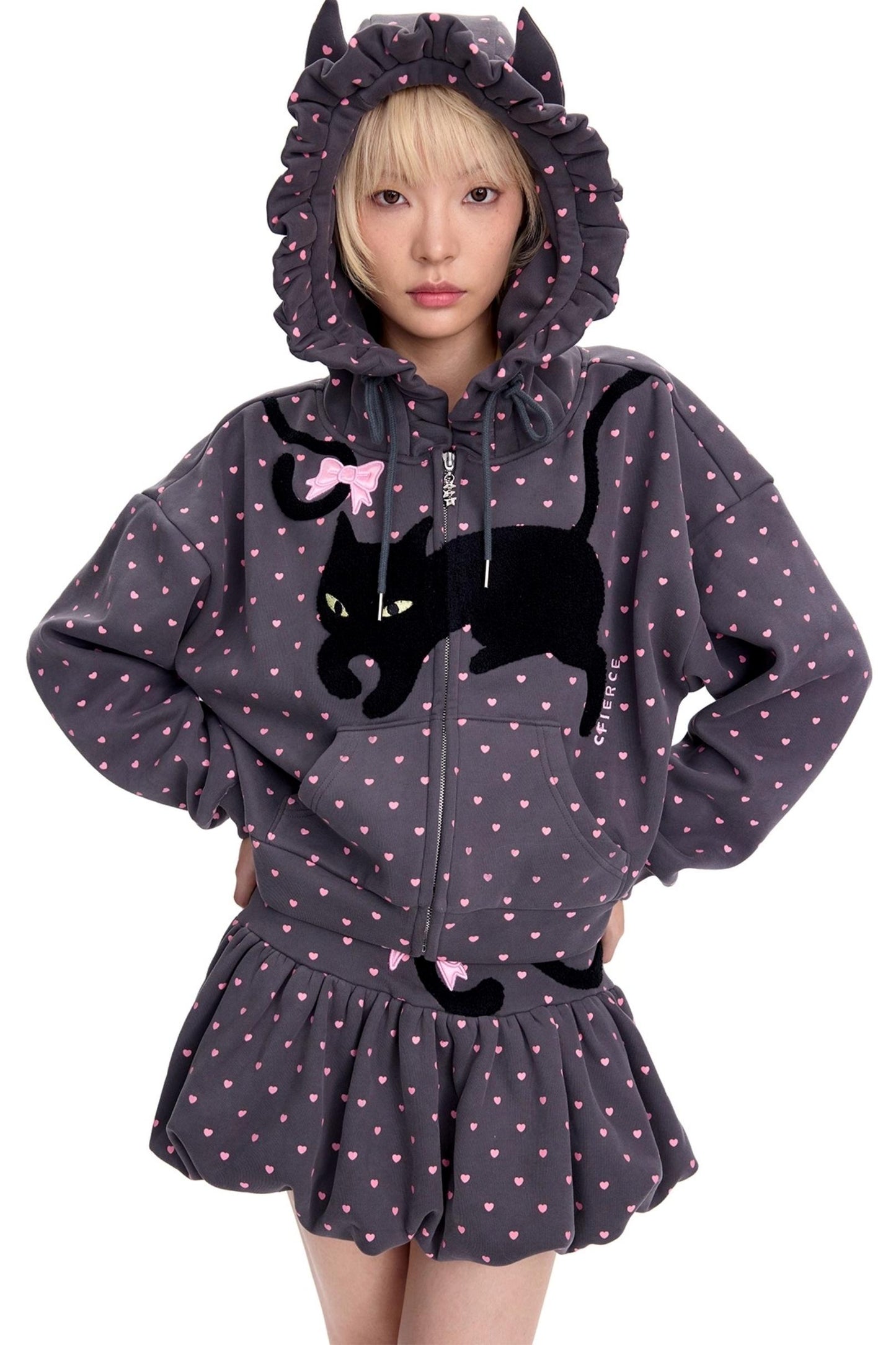 Cattail Embroidered Pumpkin Skirt