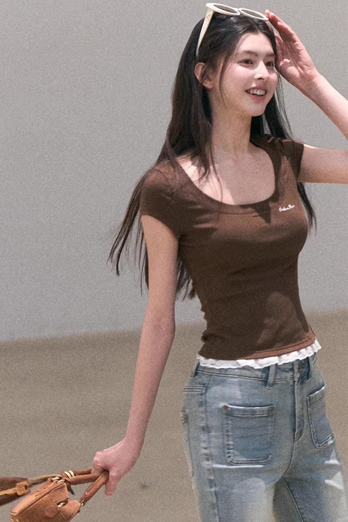 Lace Bohemian Short-Sleeve T-Shirt