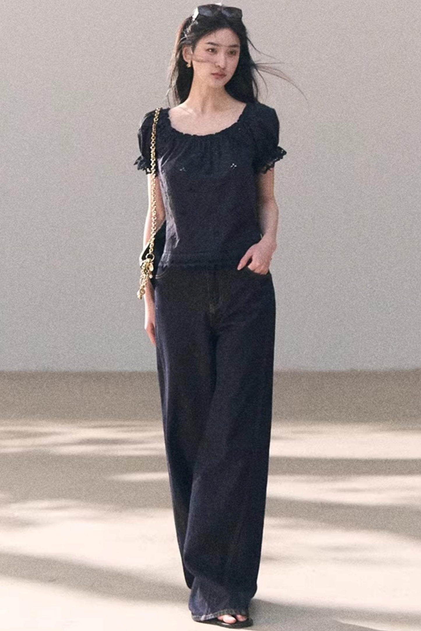 Sun-Kissed Floral Denim Set-Up