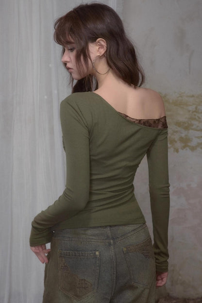 One-Sided Knitted T-Shirt