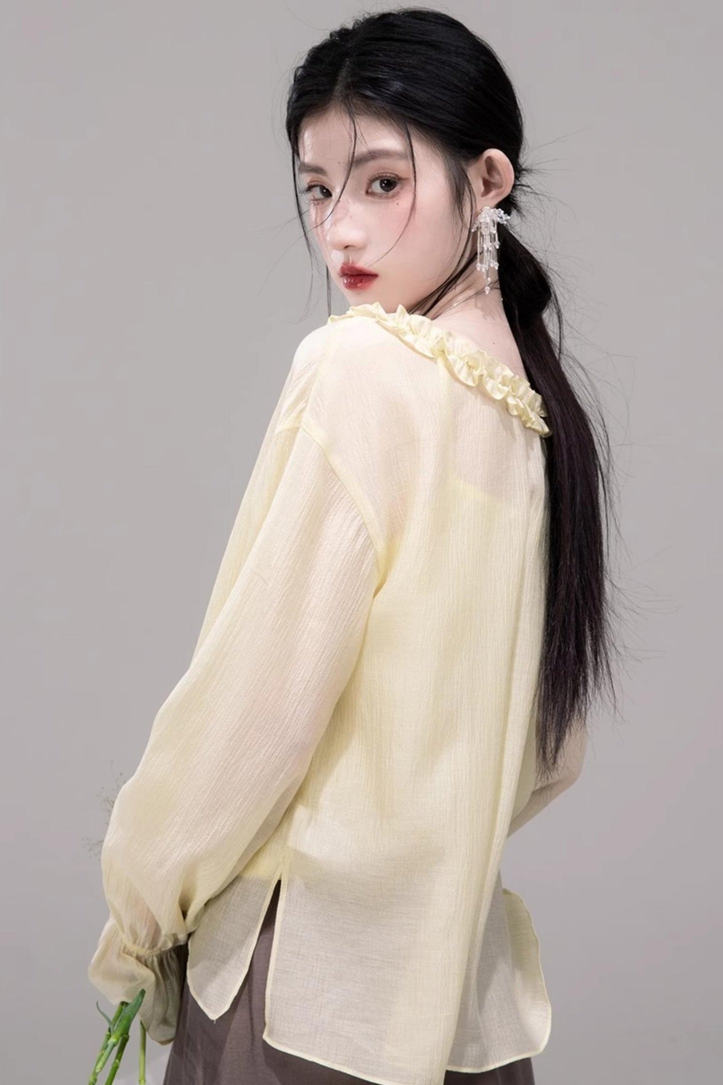 Feathered Tie & Suspenders Set