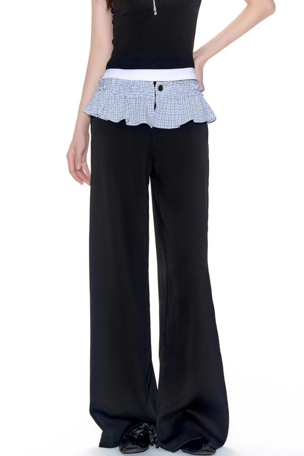 Color Wide-Leg Pants