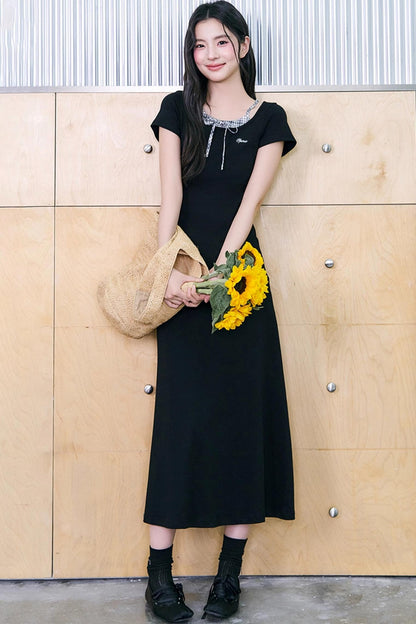 Color-Block Halter Dress