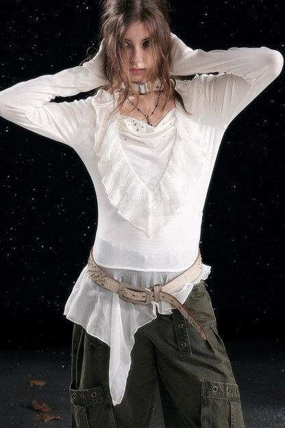 Swing Collar Tencel Shirt