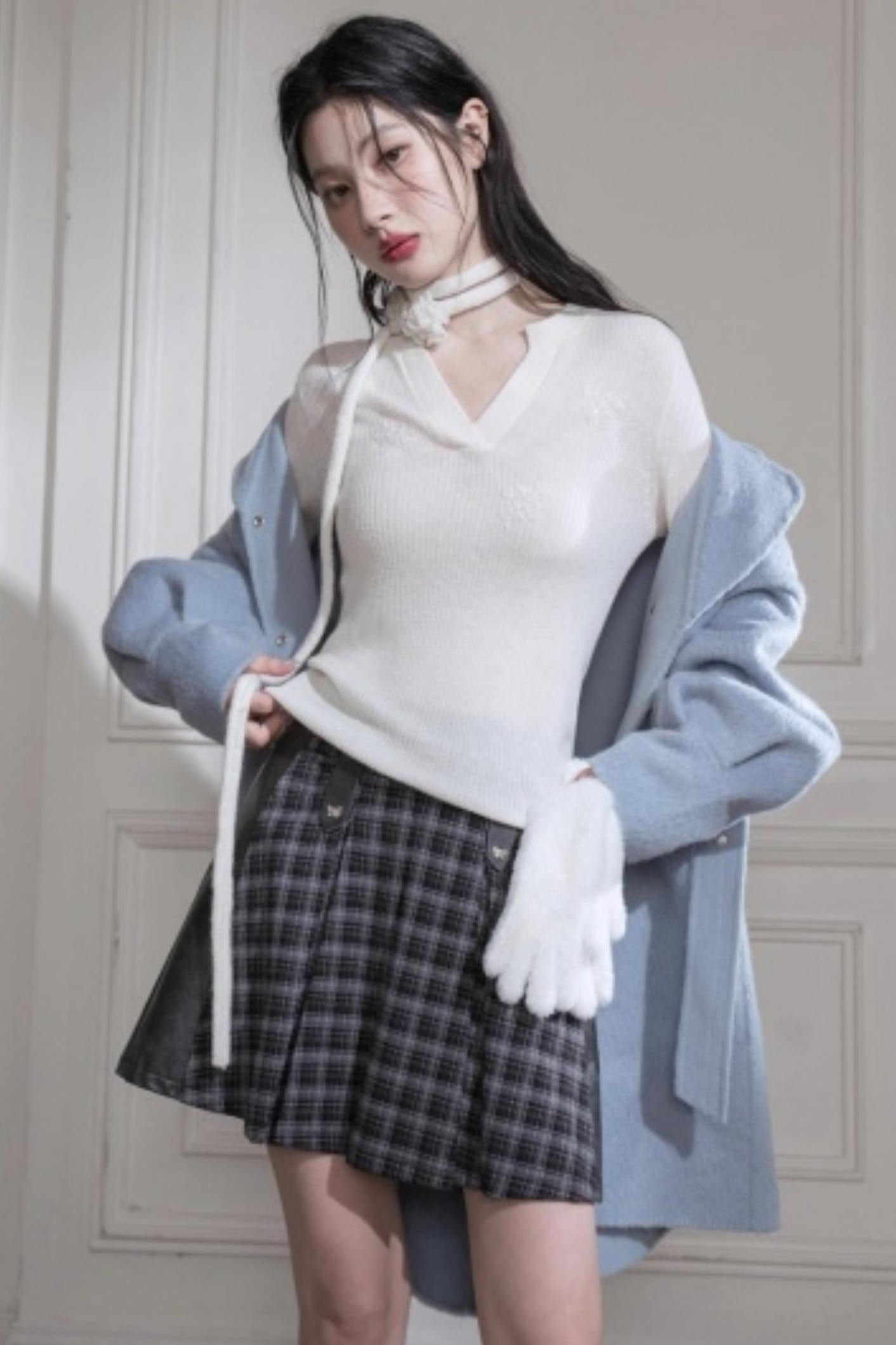 Sheep Wool Sequin Top