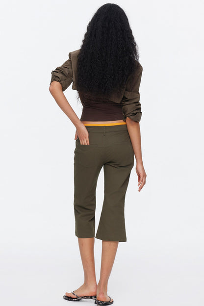 Contrasting Color Oversized Shirt