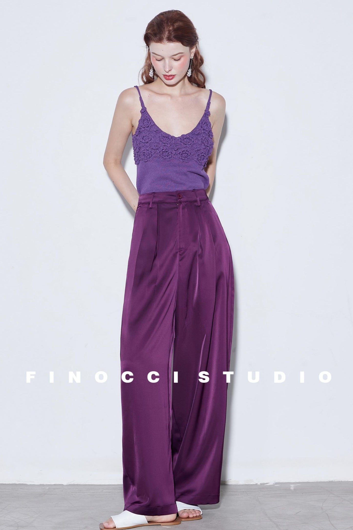 Breeze Pleat Wide-Leg Pants