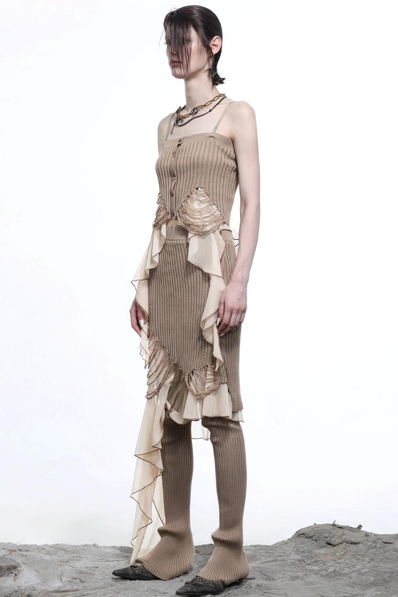 Wasteland Patchwork Knit Camisole